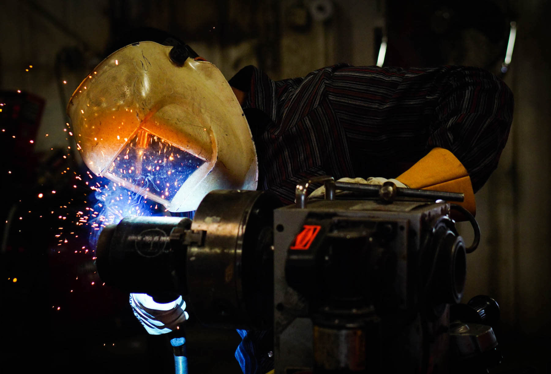 Welder at Cimarron